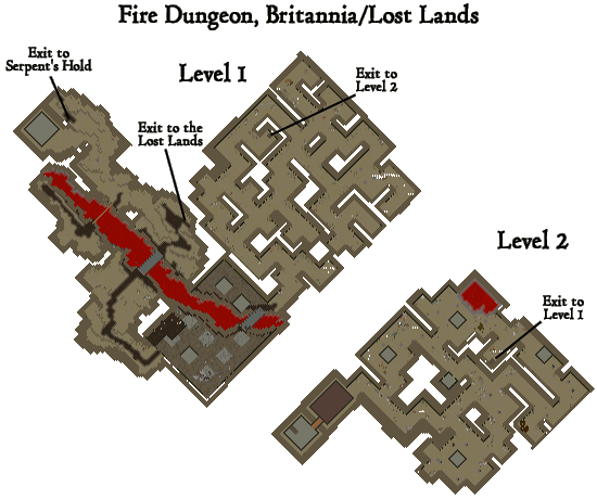 Fire Dungeon Map