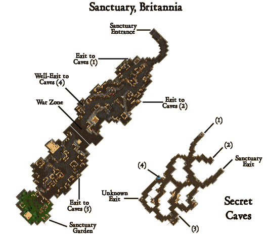 Sanctuary Dungeon Map