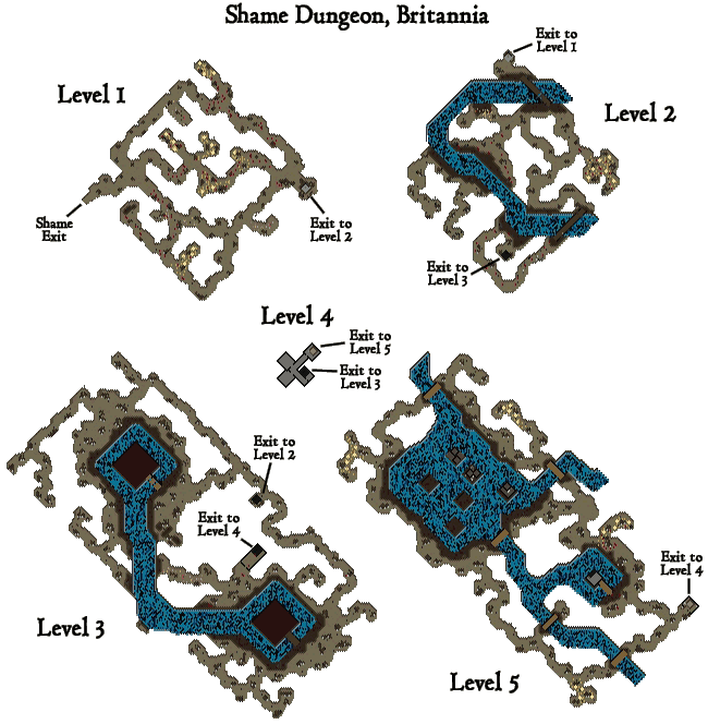 Shame Dungeon Map