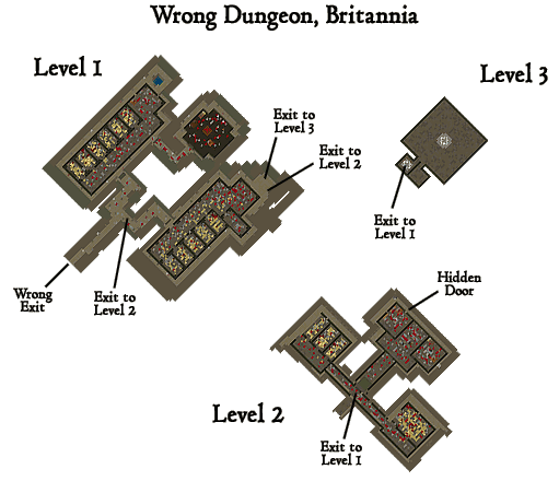 Wrong Dungeon Map