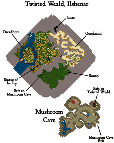 Twisted Weald / Mushroom Cave Map