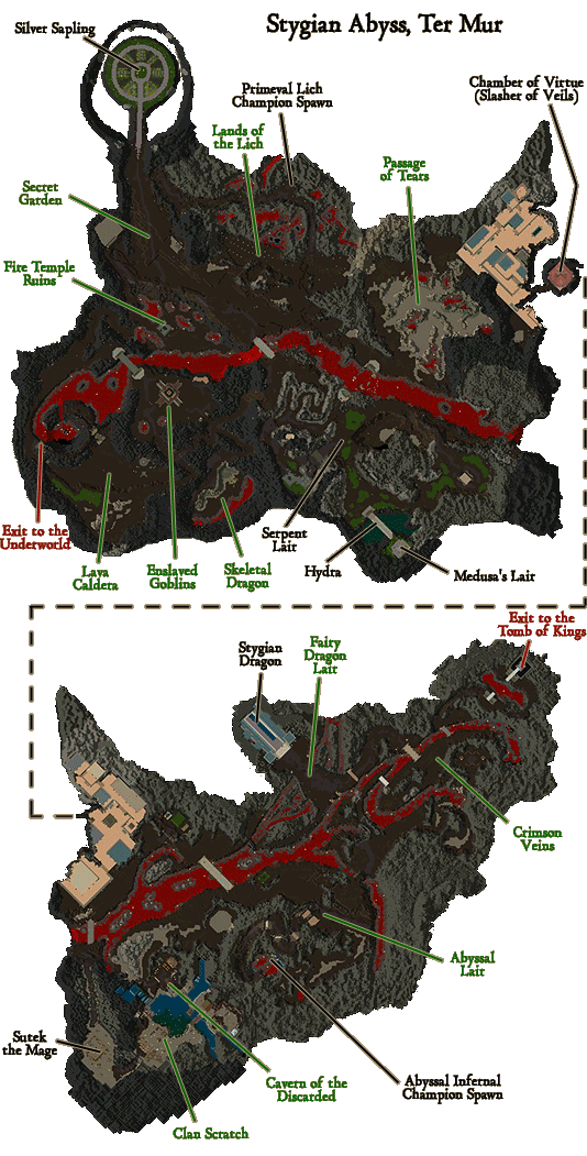 Stygian Abyss Dungeon Map