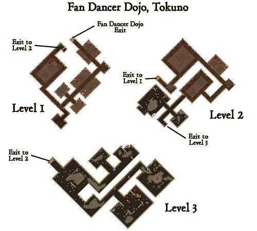 Fan Dancer Dojo Dungeon Map